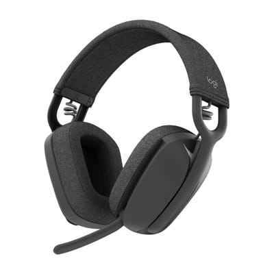 Logitech Zone Vibe 100 سماعات رأس لاسلكية للعب / موسيقى بلوتوث جرافيت