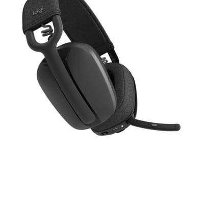 Logitech Zone Vibe 100 سماعات رأس لاسلكية للعب / موسيقى بلوتوث جرافيت