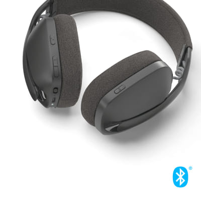 Logitech Zone Vibe 100 سماعات رأس لاسلكية للعب / موسيقى بلوتوث جرافيت