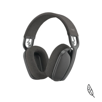Logitech Zone Vibe 100 سماعات رأس لاسلكية للعب / موسيقى بلوتوث جرافيت