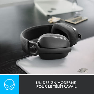 Logitech Zone Vibe 100 سماعات رأس لاسلكية للعب / موسيقى بلوتوث جرافيت