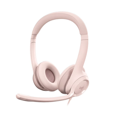 Logitech 981-001281 headset Wired Headband Office/Call Center USB Type-A Pink