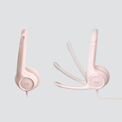Logitech 981-001281 headset Wired Headband Office/Call Center USB Type-A Pink