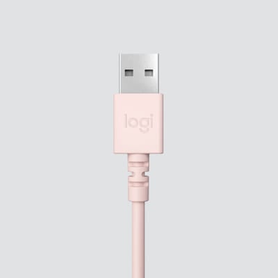 Logitech 981-001281 headset Wired Headband Office/Call Center USB Type-A Pink