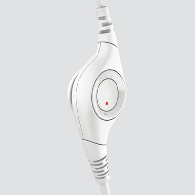 Logitech H390 Wired Headset Over-ear Office/Call Center USB Type-A White