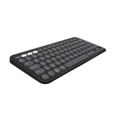 لوحة مفاتيح Logitech Pebble Keys 2 K380s RF لاسلكية + بلوتوث AZERTY فرنسية جرافيت