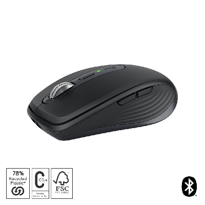 Logitech MX Anywhere 3S souris Droitier RF sans fil + Bluetooth Laser 8000 DPI