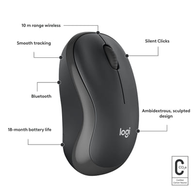 Logitech M240 souris Ambidextre Bluetooth