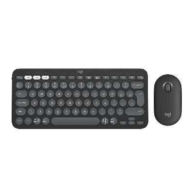 Logitech Pebble 2 Combo clavier Souris incluse RF sans fil + Bluetooth AZERTY Français Graphite