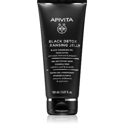 Gel Nettoyant Noir 150ml Black Détox Visage & Yeux Apivita