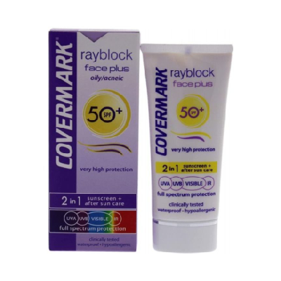 Covermark rayblock face plus Visible oily acneic spf50+ 50ml Covermark rayblock face plus Visible oily acneic spf50+ 50ml