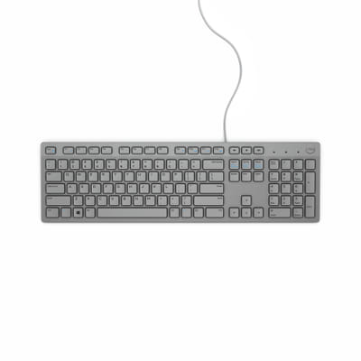 دل KB216 لوحة مفاتيح USB AZERTY فرنسي رمادي