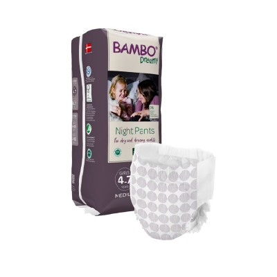 Bambo Dreamy Pants Night Girl 4-7 years 15-35kg/10un Bambo Dreamy Pants Night Girl 4-7 years 15-35kg/10un