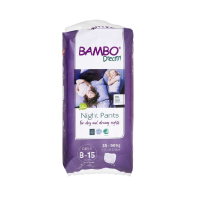 Bambo Dreamy Pants Night Girl 8-15 years 35-50kg/10un Bambo Dreamy Pants Night Girl 8-15 years 35-50kg/10un