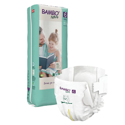 Diapers XXL Size 6 x40 16kg and + Bambo Nature
