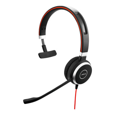 Jabra Evolve 40 MS Mono Casque Avec fil Arceau Bureau/Centre d'appels Noir (6393-823-109)