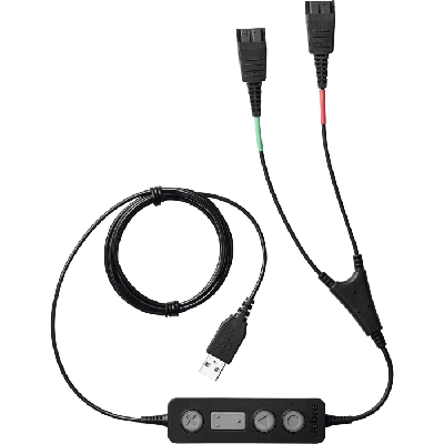 Jabra Link 265 câble audio USB2.0 2x QD Noir (265-09)