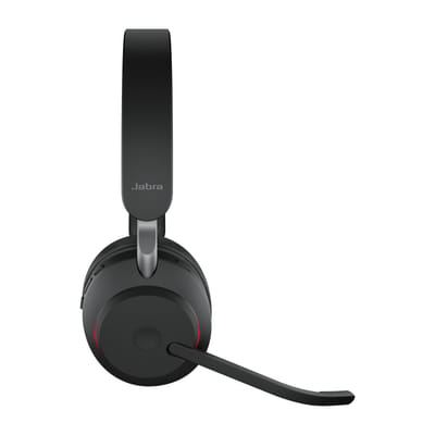 جابرا Evolve2 65، UC ستيريو سماعة رأس لاسلكية فوق الأذن مكتب/مركز اتصالات USB نوع A بلوتوث سوداء