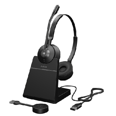 Jabra Engage 55 Casque Sans fil Arceau Bureau/Centre d'appels Noir, Titane Jabra Engage 55 Casque Sans fil Arceau Bureau/Centre d'appels Noir, Titane