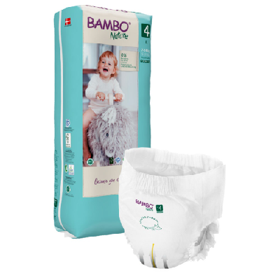 Couches Culottes Taille 4 x40 7 à 14 kg Bambo Nature