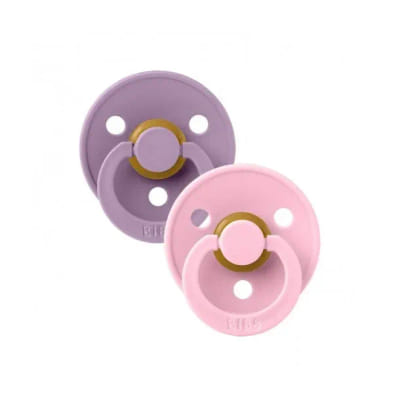 BIBS Pacifier Pack Of 2 Lavender/Baby Pink Size 0 - 6 months