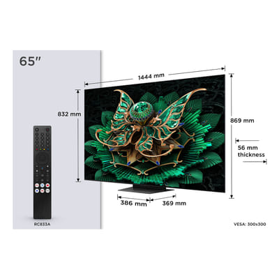TCL 65C7K TV 165,1 cm (65") 4K Ultra HD Smart TV Wifi Métallique 2600 cd/m²