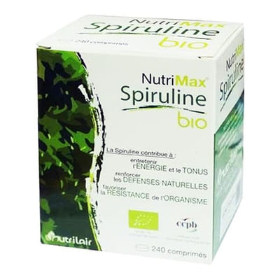 Nutrimax Organic Spirulina – 240 Tablets