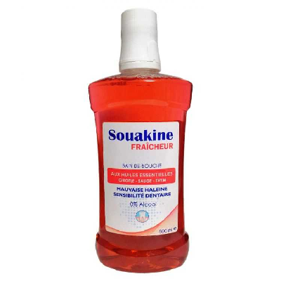 SOUAKINE BAIN DE BOUCHE AUX HUILES ESSENTIELS 500ML SOUAKINE BAIN DE BOUCHE AUX HUILES ESSENTIELS 500ML