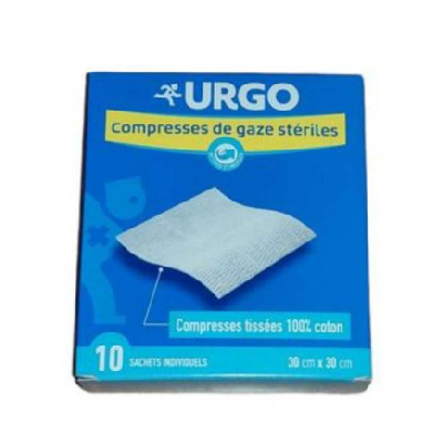 Urgo Compresse Sterile 30*30 Cm Boite de 10 Urgo Compresse Sterile 30*30 Cm Boite de 10
