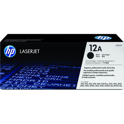 HP 12A تونر ليزر جت أسود أصلي