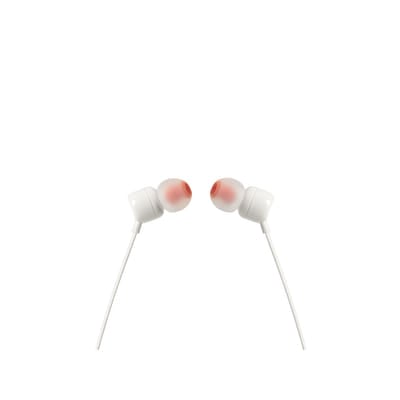 JBL Tune 110 سماعات رأس سلكية موسيقية بيضاء