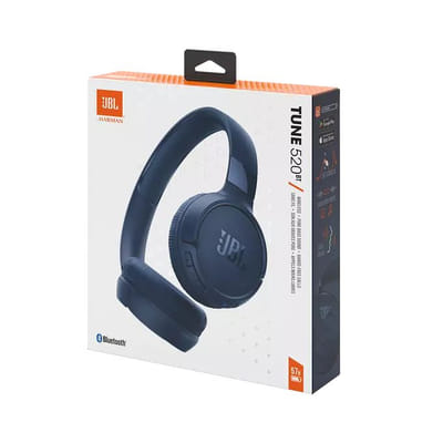 JBL Tune 520BT سماعات رأس لاسلكية فوق الأذن مكالمات/موسيقى USB Type-C بلوتوث أزرق
