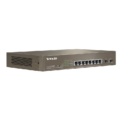 Tenda TEG3210P commutateur réseau Géré Gigabit Ethernet (10/100/1000) Connexion Ethernet, supportant l'alimentation via ce port (PoE) 1U Bronze Tenda TEG3210P commutateur réseau Géré Gigabit Ethernet (10/100/1000) Connexion Ethernet, supportant l'alimentation via ce port (PoE) 1U Bronze