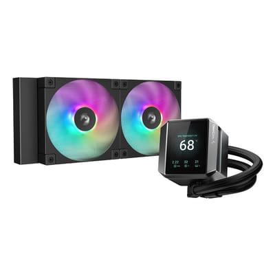 DeepCool MYSTIQUE 240 ARGB All-in-One Liquid CPU Cooler 12 cm Black 1 piece(s)