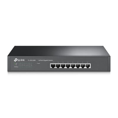 TP-Link TL-SG1008 unmanaged network switch Gigabit Ethernet (10/100/1000) Black (TL-SG1008)