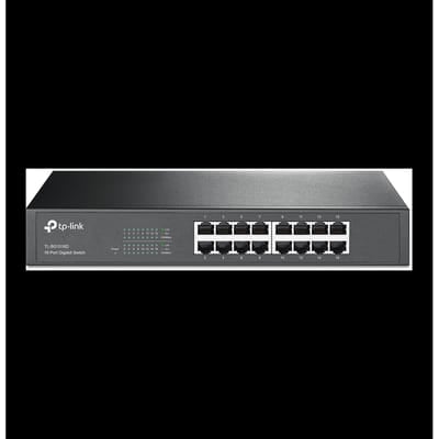 TP-LINK TL-SG1016D managed L2 Gigabit Ethernet network switch (10/100/1000) Black