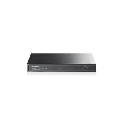 TP-LINK TL-SG2008 commutateur réseau Géré Gigabit Ethernet (10/100/1000) Noir (TL-SG2008)