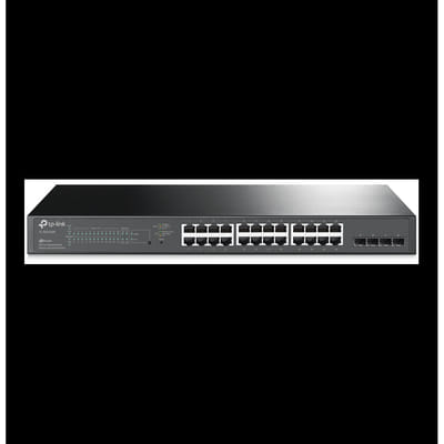 TP-LINK TL-SG2428P commutateur réseau Gigabit Ethernet (10/100/1000) Noir Connexion Ethernet, supportant l'alimentation via ce p