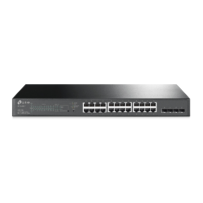 TP-LINK TL-SG2428P commutateur réseau Gigabit Ethernet (10/100/1000) Noir Connexion Ethernet, supportant l'alimentation via ce p