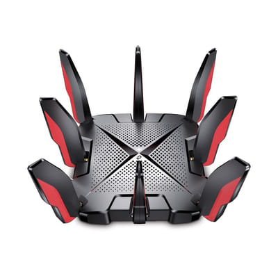 TP-LINK ARCHER GX90 جهاز توجيه لاسلكي إيثرنت جيجابت ثلاثي النطاق (2.4 جيجاهرتز / 5 جيجاهرتز / 5 جيجاهرتز) 4G أسود، أحمر