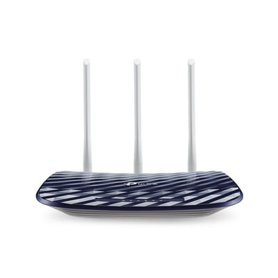 TP-LINK AC750 جهاز توجيه لاسلكي إيثرنت سريع مزدوج النطاق (2.4 جيجاهرتز / 5 جيجاهرتز) 4G أسود، أبيض (Archer C20)
