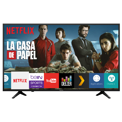 Hisense H55A6140 TV 55" 4K Ultra HD Smart TV Wifi Noir