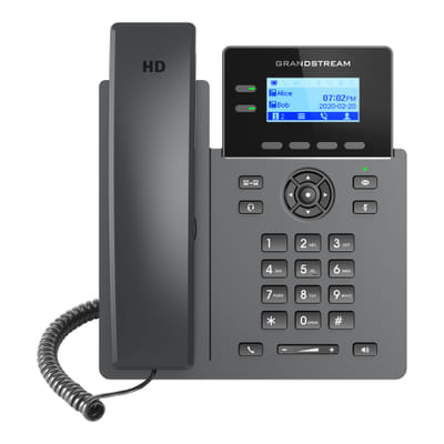 Grandstream Networks GRP2602P fixed phone Black 2 lines LCD