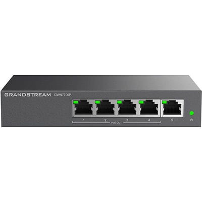 Grandstream Networks GWN7700P unmanaged network switch Gigabit Ethernet (10/100/1000) Ethernet connection, supporting power over this port (PoE) Black