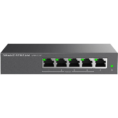 Grandstream Networks GWN7700P commutateur réseau Non-géré Gigabit Ethernet (10/100/1000) Connexion Ethernet, supportant l'alimentation via ce port (PoE) Noir Grandstream Networks GWN7700P commutateur réseau Non-géré Gigabit Ethernet (10/100/1000) Connexion Ethernet, supportant l'alimentation via ce port (PoE) Noir