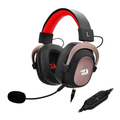 REDRAGON H510 Zeus Wired Headset Gaming Beige, Black, Red