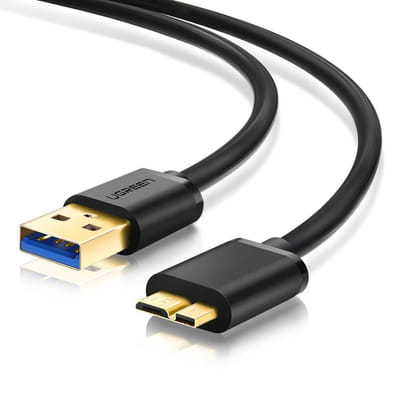 Ugreen 10840 USB cable 0.5 m USB 3.2 Gen 1 (3.1 Gen 1) Micro-USB A Micro B Black