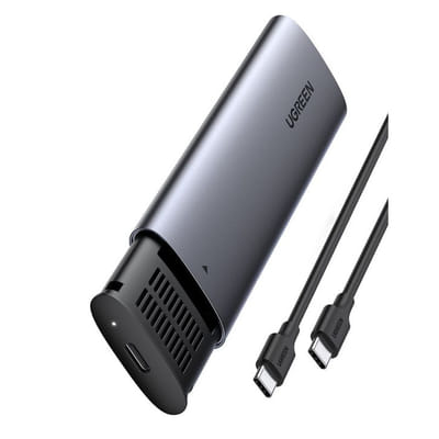Ugreen 10902 حاوية قرص تخزين مكبر صوت SSD رمادي M.2