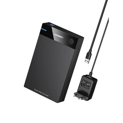Ugreen 50422 Storage Drive Enclosure Hard Drive/SSD Enclosure Black 2.5/3.5"