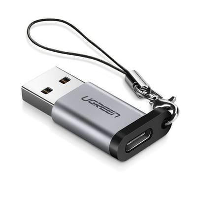 Ugreen 50533 USB A to USB C cable gender changer Silver